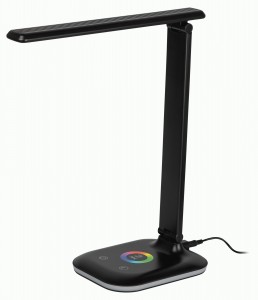 ЭРА NLED-502 св-к св/д настольный 11W 2К-4К-6K сенс, диммер, RGB подсветка черный 57195