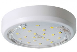 Ecola GX53 5356 св-к Накладной Легкий Белый 18x95 FW5356ECD