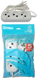 Jett (Obihod) сет. удл. ШВВП 3 роз. 5 м 6А белый РС-3 150-505