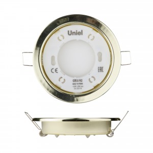 Uniel GX53/H2 св-к встр. 20x100 золото (кратно 10!) GX53/H2 GOLD 10 PROM