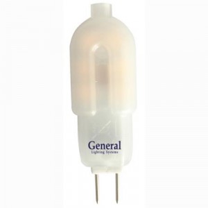 General G4 12V 3W 2700K 2K 38x12 пластик, матовый BL5 (цена за 1шт.) 652800