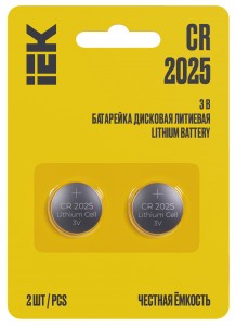 Э/п IEK Честная ёмкость CR2025 BL2 ABT-CR2025-OP-L02