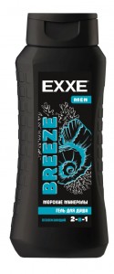 Гель для душа 2в1 Морские минералы BREEZE 400мл EXXE MEN