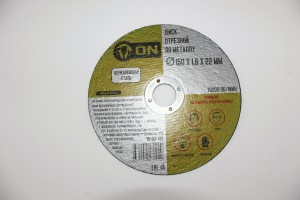 3-ON Диск отрезной по металлу 150х1,6х22 мм (нерж.сталь), 15-30-150