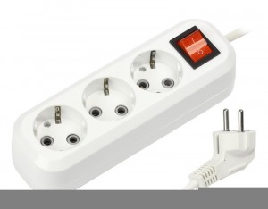 SmartBuy сет. удл. ПВС 3х1 3 роз.  2 м 16А земля,выкл (корпус АБС-пластик) SBE-16-3-02-ZS
