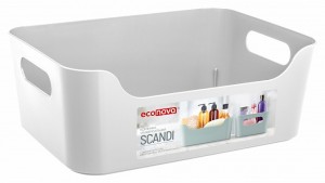 Корзина универсальная SCANDI 4,6л (27*19*10,5см), белая 43420081695 Econova/Бытпласт