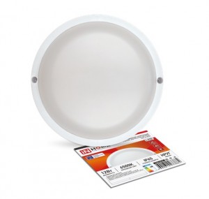 ASD/InHome св-к св/д герм ЖКХ СПП-А-КРУГ 12W 230В 6500К 960lm с оптико-акуст движения IP65 3884