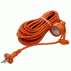 UNIVersal силовой удлинитель-шнур ПВС 2х0.75 1 роз. 10 м 6А, с загл., IP54 УШ-6 1997
