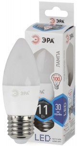 ЭРА стандарт свеча B35 E27 11W(880lm) 4000К 4K 130х35 B35-11W-840-E27 7832