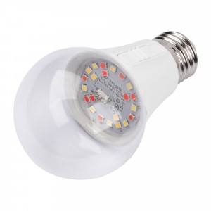 Uniel фито лампа св/д для растений E27 10W 18 мкмоль/c 111x60 прозрачная LED-A60-10W/SPM3/E27/CL