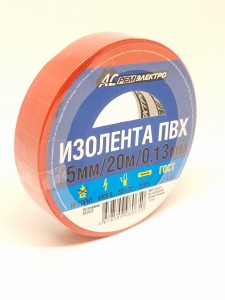 Изолента ПВХ 15/20 АСРемЭлектро 130мкм 15мм 20м красная 4678599980650 РФ
