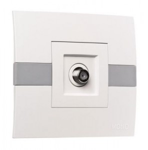 Mono Eco роз. СУ комп. (RJ45) Бел/Сер 101-010204-125