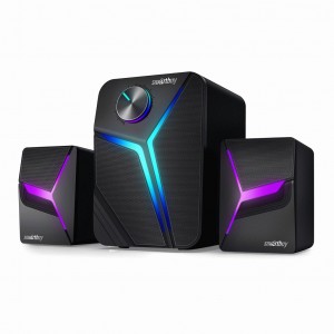 Акустическая система 2.1 Smartbuy S1, 12Вт, LED-подсветка, черная (SBA-4450)/16