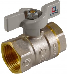 СТАНДАРТ Кран шар. для воды 1/2" г/г бабочка CWFFB012