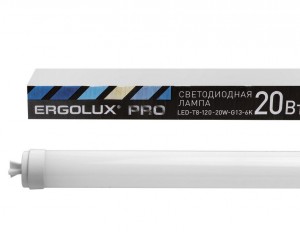 Ergolux T8 G13 20W(2000lm) 6500K 6K матовая 1200x26 100-270V LED-Т8-120-20W-G13-6K серия PRO
