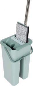 Швабра с ведром Clean hands, механизм отжима, насадка 12*32см, 310459 Рыжий Кот
