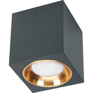 Feron св-к накладной спот GU10 35W IP20 черный металл 80x80x90 ML1754 41200