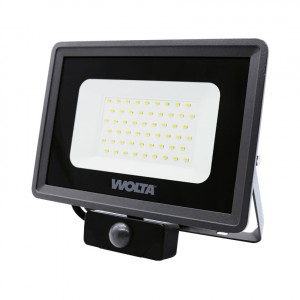 Wolta св/д прожектор 50W(4500lm) 5500K 6K IP65 датч.движ. 207x193x40 метал/пласт серый WFL-50W/06s