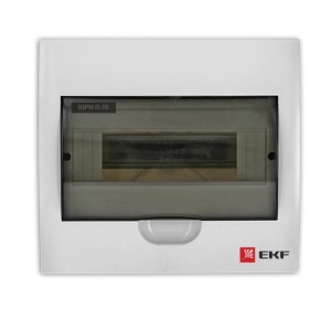 EKF PROxima бокс (корпус) пластик ЩРН-П-10 навесной с дымчатой дверцей IP40 pb40-n-10