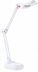Camelion KD-017A C01 св-к настольный 11W 2G7 металл/пластик белый, база+струбцина