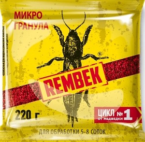 От медведки 220р. (гранулы) Rembek (Рембек) защита от проволочника и муравьев