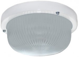 Ecola ДПП 03-7-001 св-к Круг матов. белый 1*GX53 IP65 185х185х85 Light TR53L1ECR