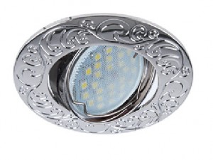Ecola DL114A MR16 GU5.3 св-к литой поворот.Лианы Хром FC1604EFF