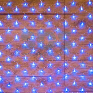 Гирлянда-сетка 150LED син. 1,5*1,5м, 8реж, IP20, 12W  215-123 Neon Night
