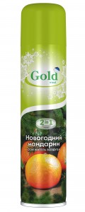Освежитель воздуха GOLD WIND Новогодний мандарин 300мл 35125 Сибиар