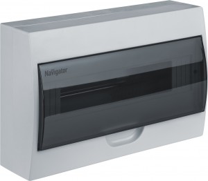Navigator бокс (корпус) пластик ЩРН-П-15 мод. навесной IP41 NSS-DBW-15-WH 93797