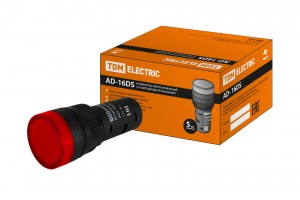 TDM лампа AD-16DS(LED) матрица d16мм красн. 110В AC/DC (20!) SQ0702-0066