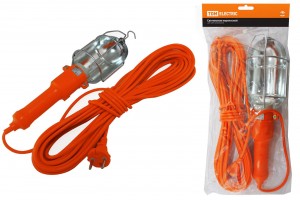 TDM св-к переноска УП-2Р E27, 60W, круглая вилка, ПВС 2х0,75, 15м (ЛСУ) SQ0306-0008