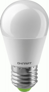 ОНЛАЙТ лампа св/д шар G45 Е27 13W(1200lm) 6500K 6K OLL-G45-13-230-6.5K-E27-FR(PRO90-240В) 90428