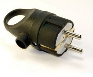 NE-AD вилка угловая с кольцом каучук 2P+PE 1х16А 220-24V IP44 1102 (Турция)