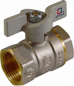 СТАНДАРТ Кран шар. для воды 3/4" г/г бабочка CWFFB034