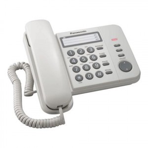 Телефон PANASONIC KX-TS2352RUW, белый, пам 3 ном, повторный набор, тон/имп режим, индикатор вызова