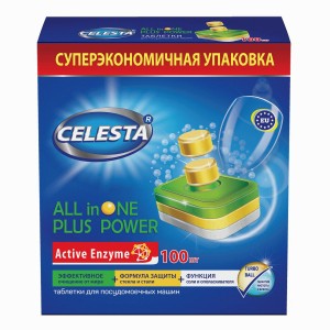 Таблетки для посудомоечных машин ALL in ONE 100шт CELESTA