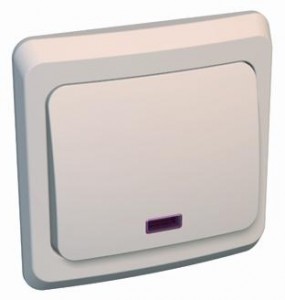 Systeme Electric Этюд выкл. (перекл. проходной) СУ 1 кл. крем. (инд.) BC10-007K (20!)