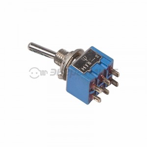 Rexant тумблер 250V 3А (6c) ON-ON двухполюсный  Micro  (MTS-202) (10!) 36-4020