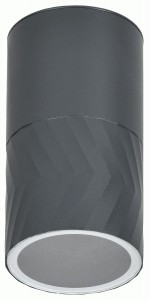 IEK св-к уличный/садов 5110 потол спот под лампу GU10 IP65 серый 100x55 LT-UPU0-5110-GU10-1-K03