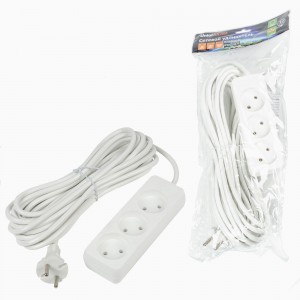 Uniel Ultra сет.удлинитель ПВС 2x0.75 3 роз. 10м 10A белый S-CU3-10 WHITE UL-00009980