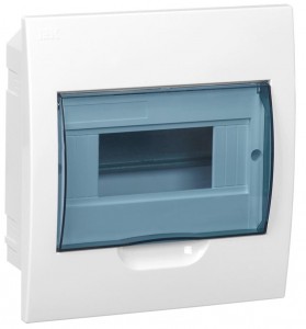 IEK бокс (корпус) пластик ЩРВ-П-8 модулей встраиваемый  IP41 MKP12-V-08-40-20