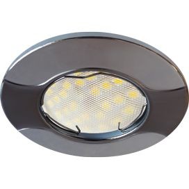 Ecola MR16 HL029S GU5.3 св-к Волна Черный Хром/Хром 22x82 FT1625EFS