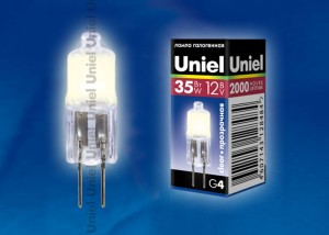 Uniel JC G4 12V 35W прозрачная JC-12/35/G4 CL