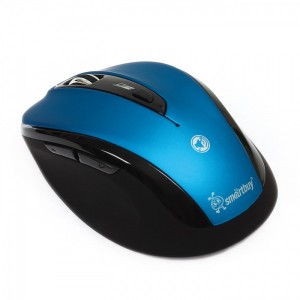 Мышь беспроводная бесшумная Smartbuy 612AG синяя, Blue LED (SBM-612AG-BK)