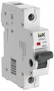 IEK ARMAT выключатель-разъединитель (нагрузки) SWN 1P 63А AR-SWN-1-063
