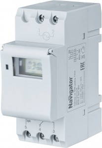 Navigator таймер электрон. NTR-E-D01-GR на DIN-рейку 61559