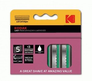 Kodak Сменные кассеты для бритв. LADY Prem Razor 5 лезвий розовый (3шт/уп, цена за шт) 3419