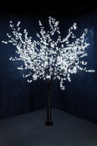 Дерево "Сакура", 2,4м, диметр кроны 2,0м, белые , IP 54, 24В, трансф. 1728LED  531-125 Neon Night