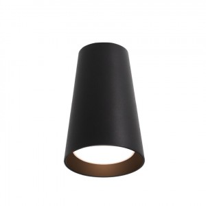 WOLTA св-к накл. cпот CONO IP20 под лампу GU10 черный D70x110 WSL-GU10/11